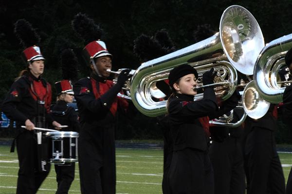 Crofton High School Marching Band Performing